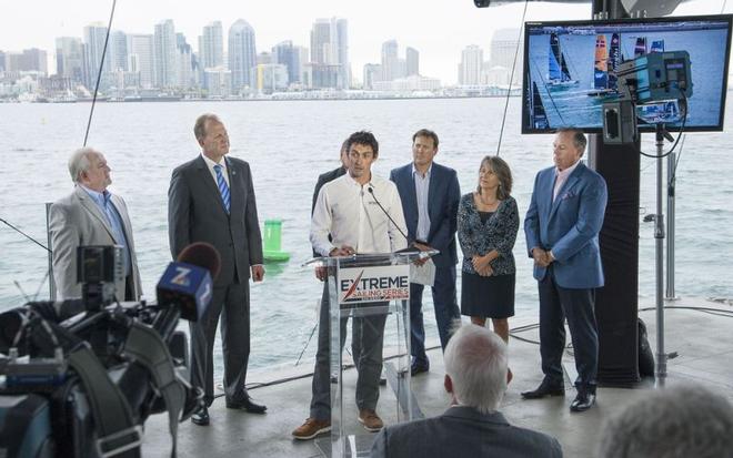 San Diego Press Conference – Andy Tourell – Extreme Sailing Series ©  Bob Ross